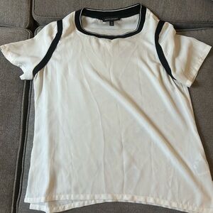 Banana Republic Black and White Short Sleeve T-Shirt